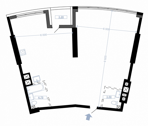 Свободная планировка 103 м² в ЖК Busov Hill от 48 350 грн/м², Киев