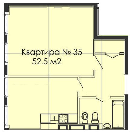 1-кімнатна 52.5 м² в ЖК Cascade Plaza від 84 100 грн/м², Дніпро