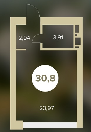 1-комнатная 30.82 м² в ЖК Chehov Парк Квартал от 13 000 грн/м², г. Ирпень