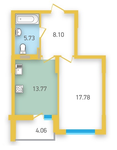 1-комнатная 47.41 м² в ЖК Friendly House от 23 600 грн/м², Киев