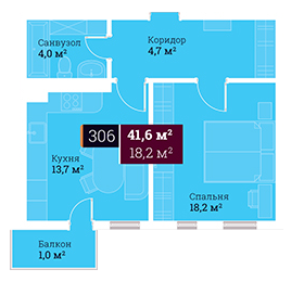 1-кімнатна 41.6 м² в ЖК Headwell від 22 600 грн/м², м. Трускавець