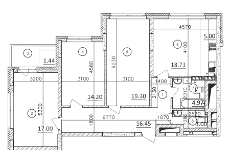 3-кімнатна 95.09 м² в ЖК Karaway Tower від 29 000 грн/м², Київ