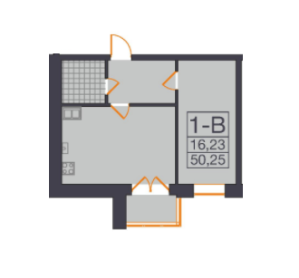 1-комнатная 50.25 м² в ЖК Millennium State от 19 050 грн/м², г. Буча