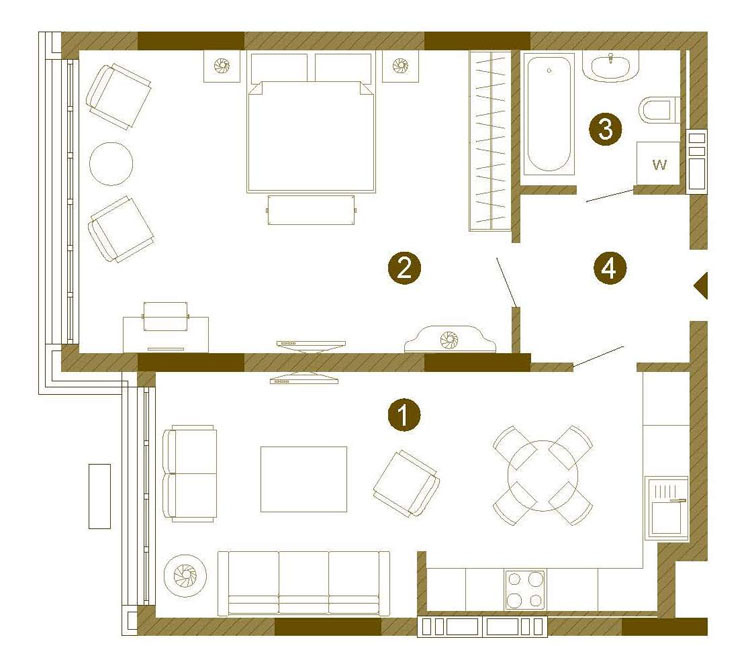 1-комнатная 60.93 м² в ЖК Obolon Residences от 59 400 грн/м², Киев