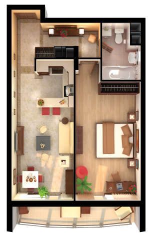 1-комнатная 61.31 м² в ЖК Park Avenue VIP от 62 720 грн/м², Киев