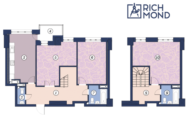 3-кімнатна 117 м² в ЖК Richmond від забудовника, Київ