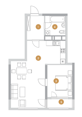 1-комнатная 63 м² в ЖК Royal Tower от 50 980 грн/м², Киев