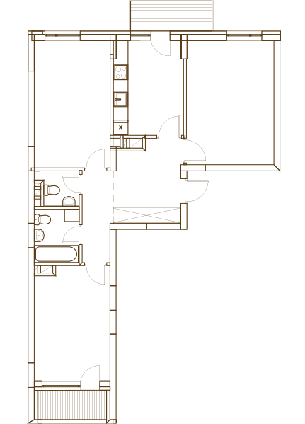 3-комнатная 79.98 м² в ЖК Варшавский Микрорайон от 15 500 грн/м², Киев