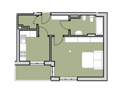 2-кімнатна 40.1 м² в КБ Modern Lux від 38 140 грн/м², Львів