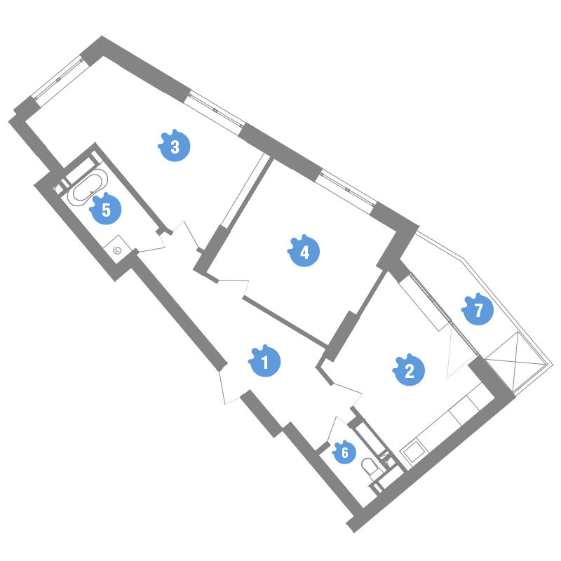 2-кімнатна 64.7 м² в ЖК Family & Friends від 29 000 грн/м², Київ