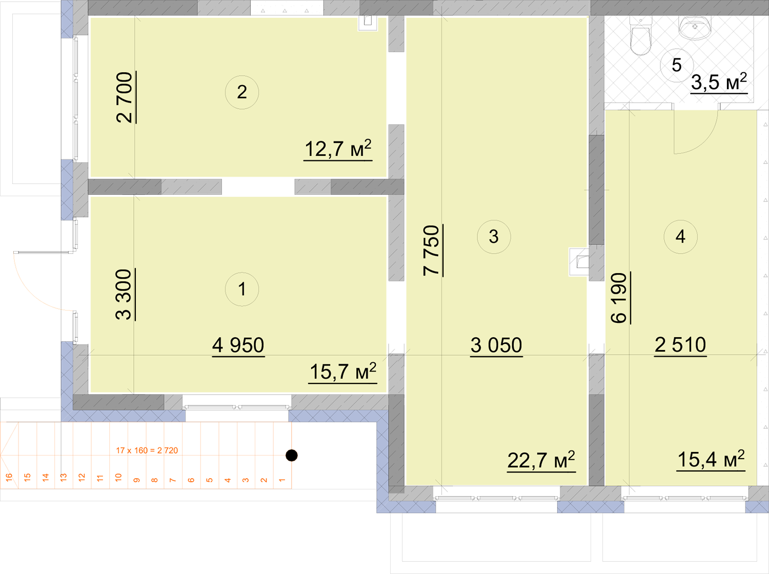 Приміщення вільного призначення 70 м² в ЖК Orange City від 19 000 грн/м², Київ