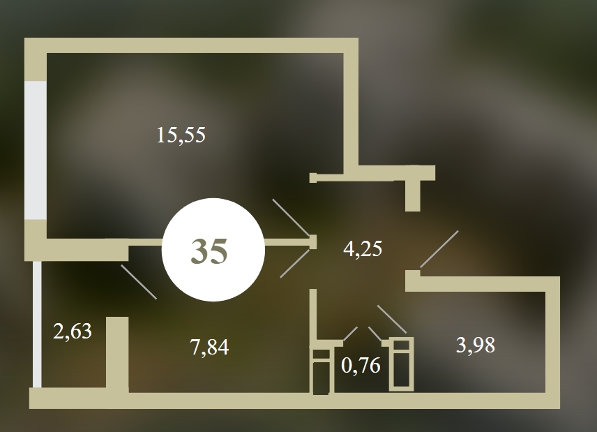 1-комнатная 35.01 м² в ЖК Chehov Парк Квартал от 13 000 грн/м², г. Ирпень