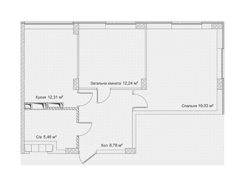 2-кімнатна 57.82 м² в ЖК Синергія 3 від 14 500 грн/м², м. Ірпінь