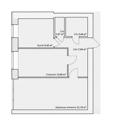 2-кімнатна 56.02 м² в ЖК Синергія 3 від 15 200 грн/м², м. Ірпінь