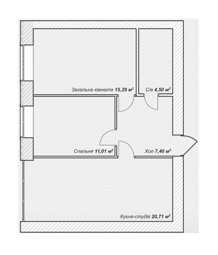 2-комнатная 58.91 м² в ЖК Синергия 3 от 14 500 грн/м², г. Ирпень