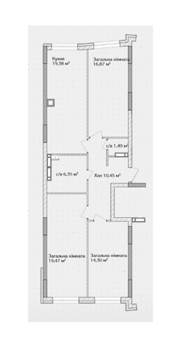 3-кімнатна 88.31 м² в ЖК Синергія 3+ від 11 200 грн/м², м. Ірпінь