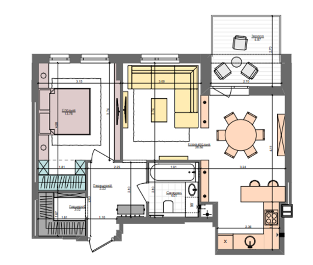 1-кімнатна 57.3 м² в ЖК Файна Таун від 38 550 грн/м², Київ