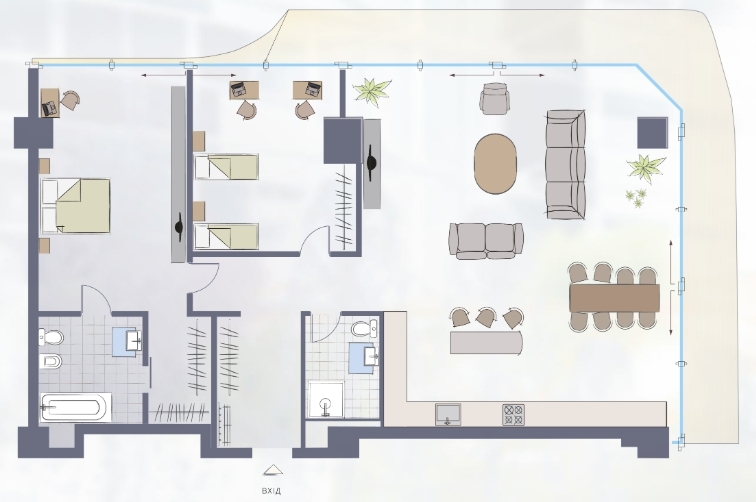 2-кімнатна 158.27 м² в ЖК Signature від 85 300 грн/м², Київ