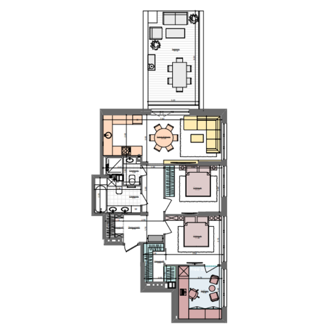 2-кімнатна 83.8 м² в ЖК Файна Таун від 37 400 грн/м², Київ