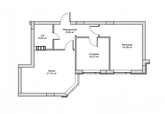 2-кімнатна 58.41 м² в ЖК City Park від 14 100 грн/м², м. Ірпінь