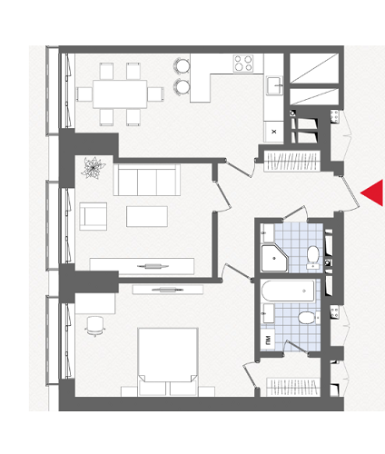 2-кімнатна 66.17 м² в ЖК EDELDORF HILLS від 144 099 грн/м², Київ