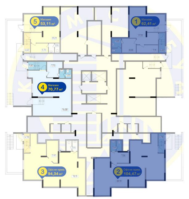 Офис 104.47 м² в ЖК на Академика Глушкова, 92Б от 31 250 грн/м², Киев