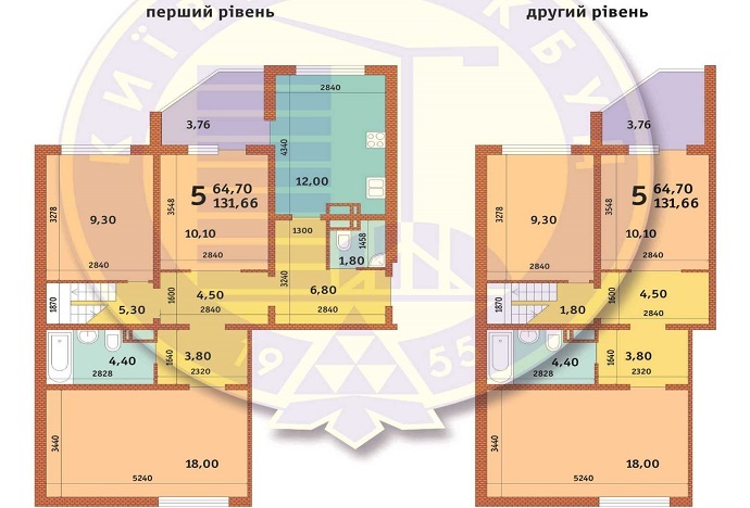 Дворівнева 131.66 м² в ЖК Новомостицько-Замковецький від 26 000 грн/м², Київ