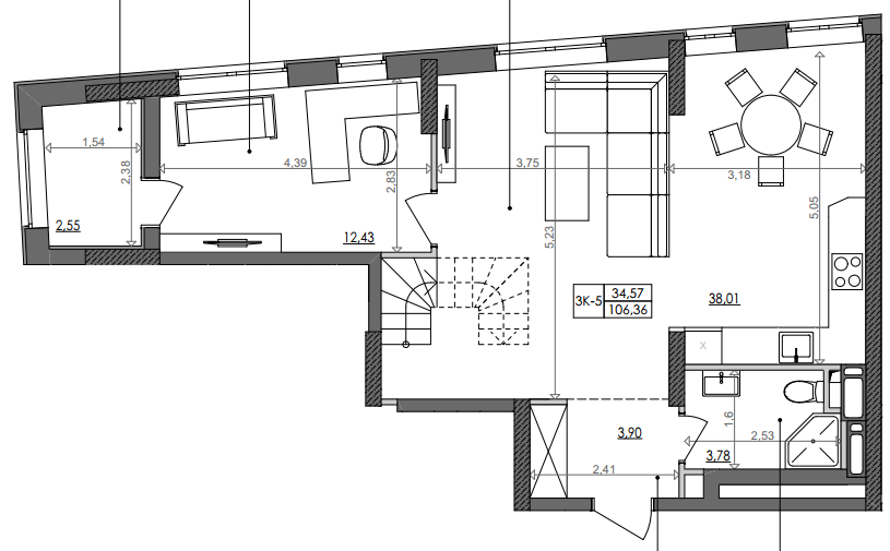 Двухуровневая 106.36 м² в ЖК Svitlo Park от 28 336 грн/м², Киев