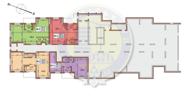 Помещение свободного назначения 44.5 м² в ЖК Новомостицко-Замковецкий от 27 825 грн/м², Киев