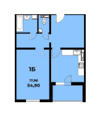 1-комнатная 54.9 м² в ЖК Navigator от 17 000 грн/м², Киев