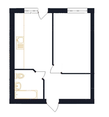 1-комнатная 41 м² в ЖК Family от 17 250 грн/м², с. Гатное