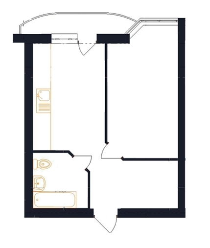 1-комнатная 43 м² в ЖК Family от 26 300 грн/м², с. Гатное