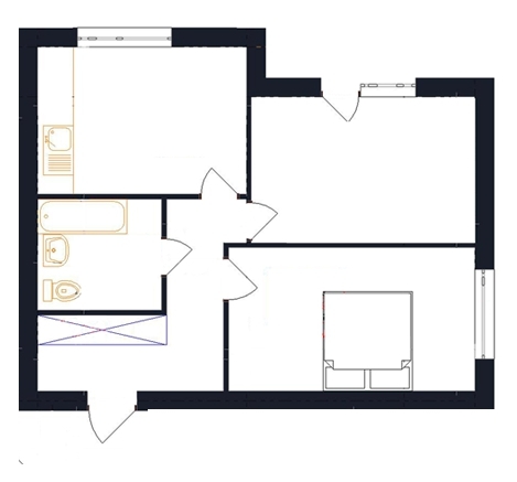 2-комнатная 53 м² в ЖК Family от 15 900 грн/м², с. Гатное