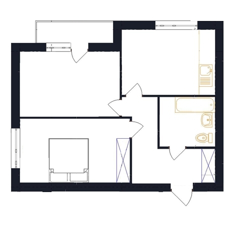 2-комнатная 56 м² в ЖК Family от 18 750 грн/м², с. Гатное