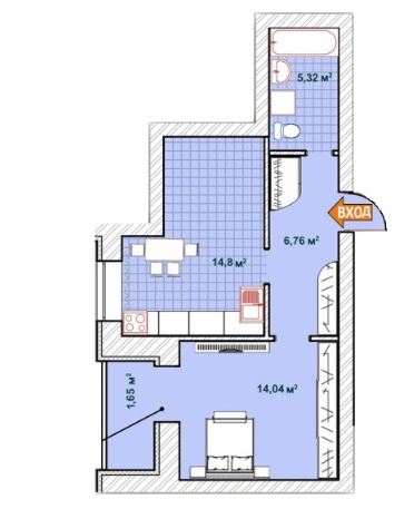 1-кімнатна 42.57 м² в ЖК Синергія 2 від 16 000 грн/м², м. Ірпінь