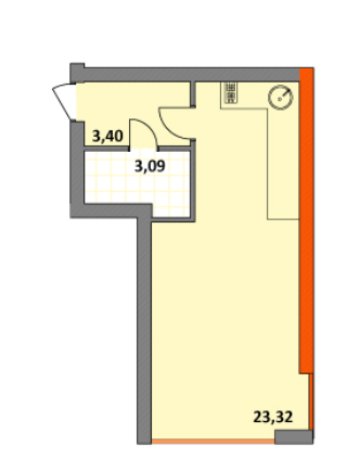 Студія 29.81 м² в ЖК Синергія 2+ від 13 500 грн/м², м. Ірпінь