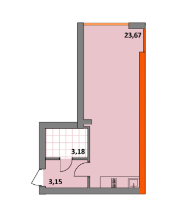 Студия 30 м² в ЖК Синергия 2+ от 13 500 грн/м², г. Ирпень