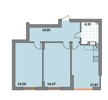 2-комнатная 56.22 м² в ЖК Синергия 2+ от 13 500 грн/м², г. Ирпень