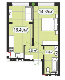 3-кімнатна 93.22 м² в ЖК 7'я від 14 500 грн/м², с. Щасливе