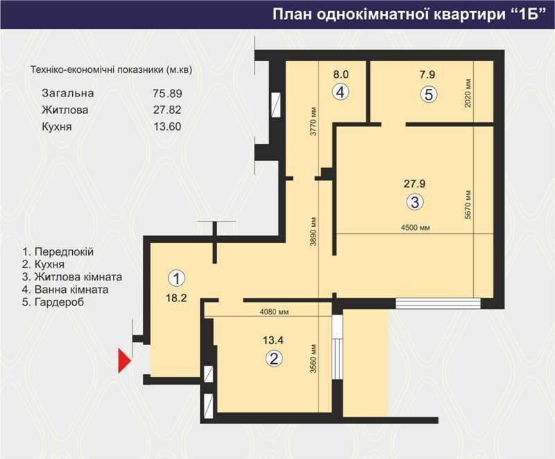 1-комнатная 75.89 м² в ЖК Вишневый квартал от застройщика, г. Вишневое