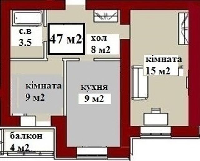 2-кімнатна 47 м² в ЖК Київський маєток від 14 300 грн/м², с. Софіївська Борщагівка