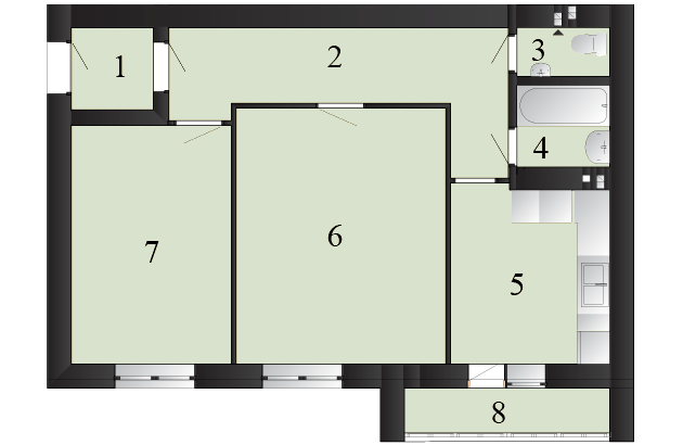 2-кімнатна 58.48 м² в ЖК Пейзажні озера від 10 000 грн/м², смт Макарів