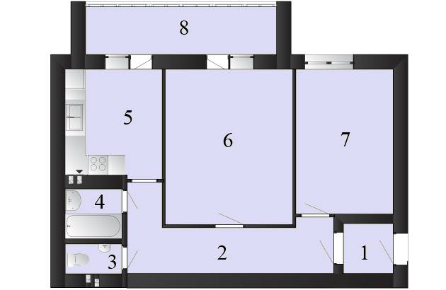 2-кімнатна 61.07 м² в ЖК Пейзажні озера від 10 000 грн/м², смт Макарів