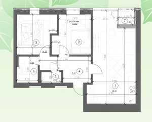 3-комнатная 60.06 м² в ЖК Гостомельские Липки-2 от 9 399 грн/м², пгт Гостомель