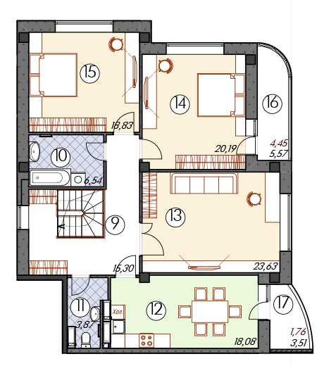 Дворівнева 226.84 м² в ЖМ Саванна Сіті від 11 000 грн/м², м. Бровари