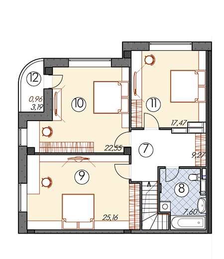 5+ комнат 167.4 м² в ЖМ Саванна Сити от 12 000 грн/м², г. Бровары