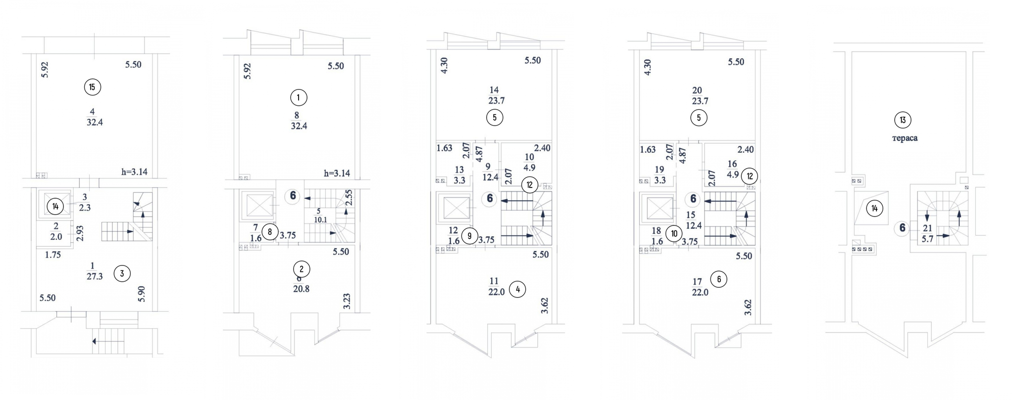 Таунхаус 311 м² в таунхауси Struetinsky від 95 209 грн/м², Київ