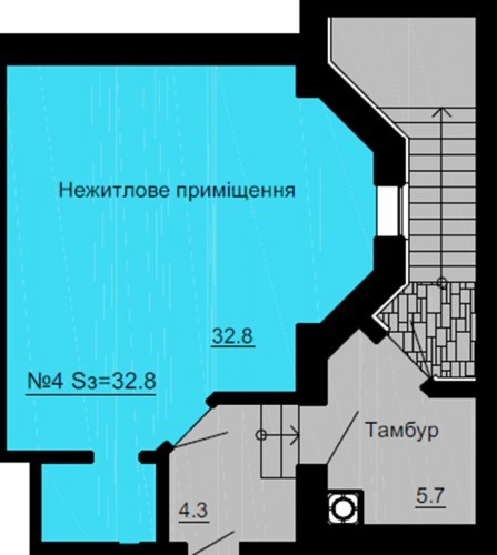 Помещение свободного назначения 32.8 м² в ЖК София Клубный от застройщика, с. Софиевская Борщаговка