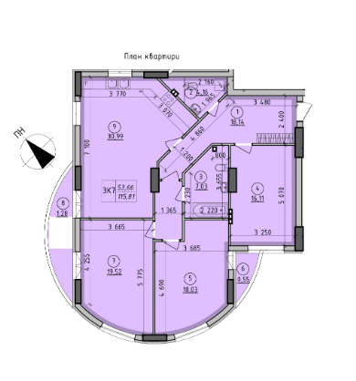 3-комнатная 115.37 м² в ЖК Борисо-Глебский от 27 000 грн/м², г. Вышгород