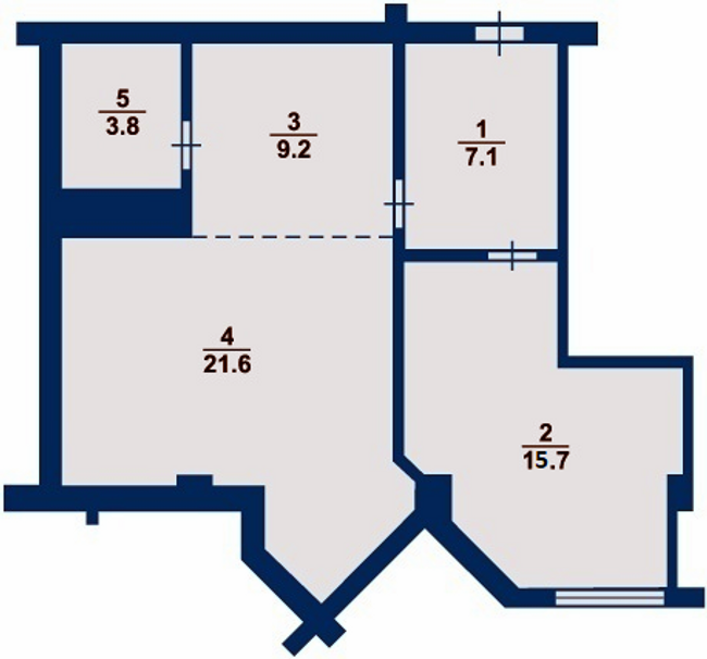 2-комнатная 57.4 м² в ЖК Авиатор от 18 500 грн/м², Киев